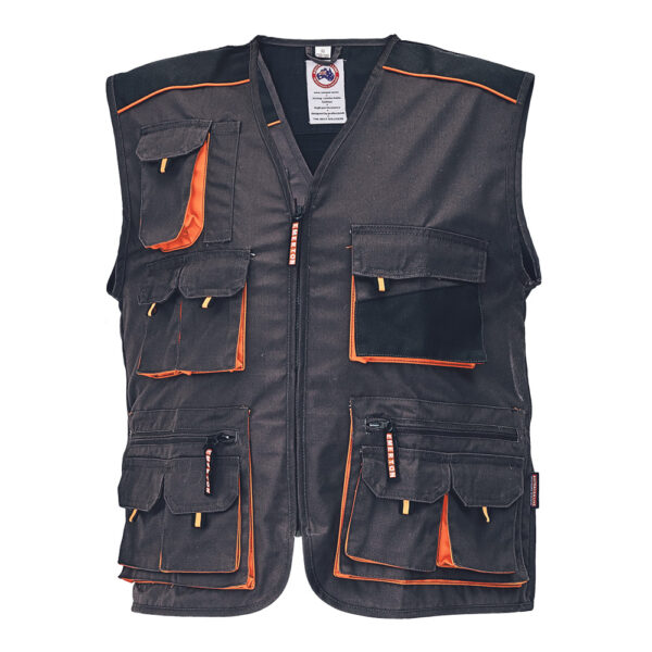 Emerton vest black-orange