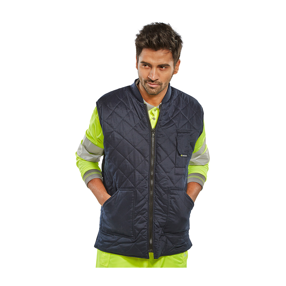 Jelek HV BSW bodywarmer 2sided-zellow-navy-2